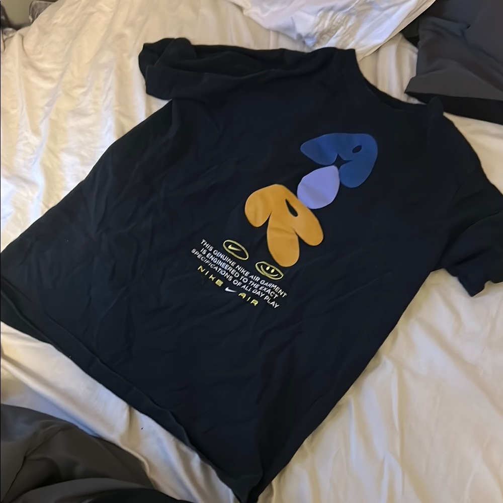 Nike Black T-Shirt with Colorful Graphic